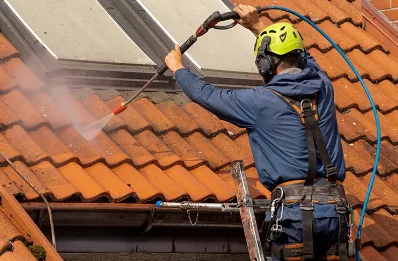 Démoussage et hydrofuge de toiture au Donjon