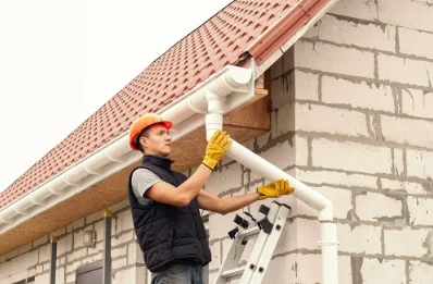 Pose et remplacement de gouttières au Donjon